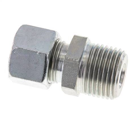 12L & R1/2'' Zink plated Steel Straight Cutting Fitting with Male Threads 315 bar ISO 8434-1