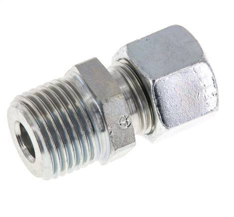 12L & R1/2'' Zink plated Steel Straight Cutting Fitting with Male Threads 315 bar ISO 8434-1