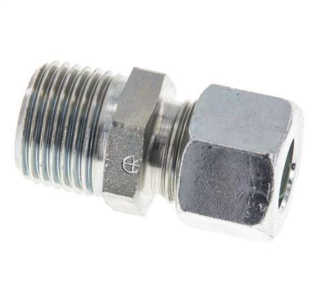 12L & R1/2'' Zink plated Steel Straight Cutting Fitting with Male Threads 315 bar ISO 8434-1