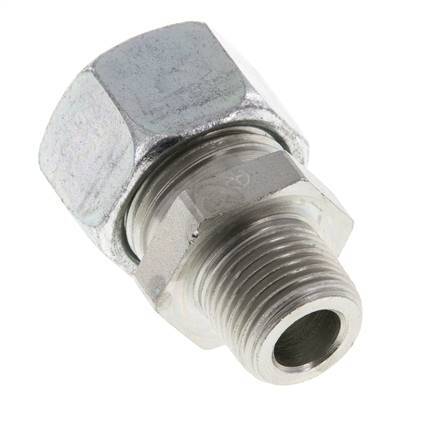 15L & R3/8'' Zink plated Steel Straight Cutting Fitting with Male Threads 315 bar ISO 8434-1