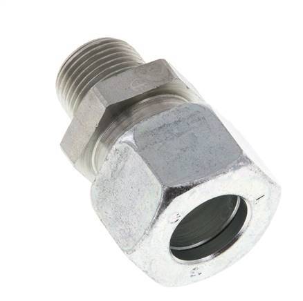 15L & R3/8'' Zink plated Steel Straight Cutting Fitting with Male Threads 315 bar ISO 8434-1