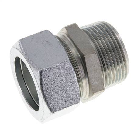 35L & R1-1/4'' Zink plated Steel Straight Cutting Fitting with Male Threads 160 bar ISO 8434-1