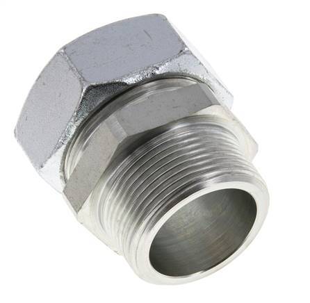 42L & R1-1/2'' Zink plated Steel Straight Cutting Fitting with Male Threads 160 bar ISO 8434-1