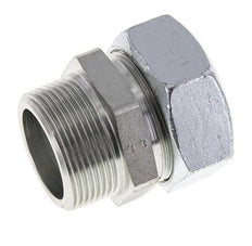 42L & R1-1/2'' Zink plated Steel Straight Cutting Fitting with Male Threads 160 bar ISO 8434-1