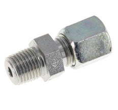 6S & R1/4'' Zink plated Steel Straight Cutting Fitting with Male Threads 630 bar ISO 8434-1