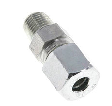 8S & R1/4'' Zink plated Steel Straight Cutting Fitting with Male Threads 630 bar ISO 8434-1 [2 Pieces]