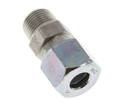 10S & R3/8'' Zink plated Steel Straight Cutting Fitting with Male Threads 630 bar ISO 8434-1 [2 Pieces]