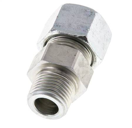 16S & R1/2'' Zink plated Steel Straight Cutting Fitting with Male Threads 400 bar ISO 8434-1