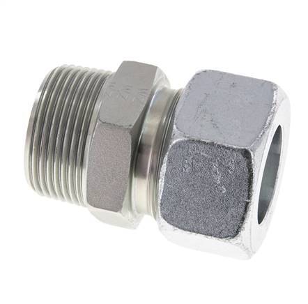 30S & R1-1/4'' Zink plated Steel Straight Cutting Fitting with Male Threads 400 bar ISO 8434-1