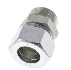 30S & R1-1/4'' Zink plated Steel Straight Cutting Fitting with Male Threads 400 bar ISO 8434-1