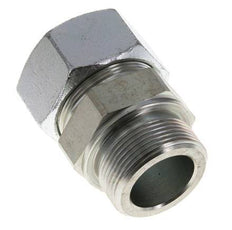 38S & R1-1/2'' Zink plated Steel Straight Cutting Fitting with Male Threads 315 bar ISO 8434-1