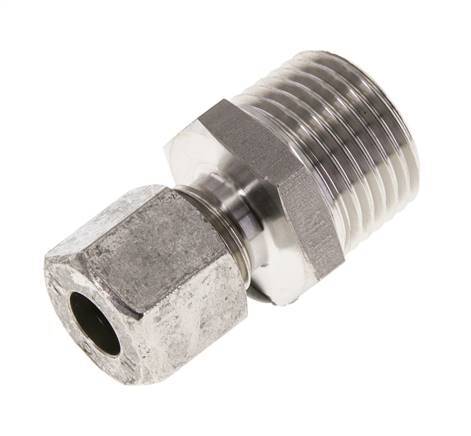 8L & R1/2'' Stainless Steel Straight Cutting Fitting with Male Threads 315 bar ISO 8434-1