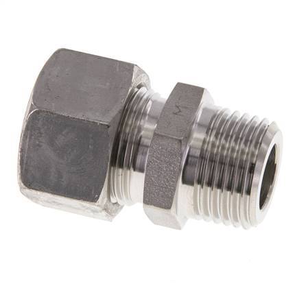 15L & R1/2'' Stainless Steel Straight Cutting Fitting with Male Threads 315 bar ISO 8434-1