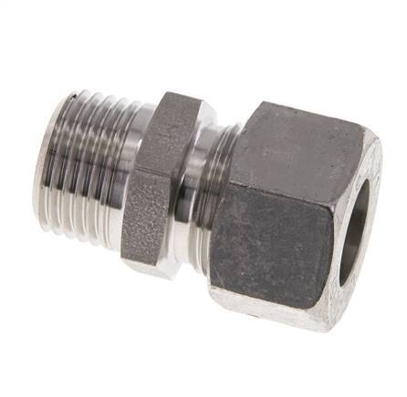 15L & R1/2'' Stainless Steel Straight Cutting Fitting with Male Threads 315 bar ISO 8434-1