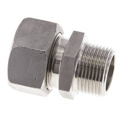 22L & R3/4'' Stainless Steel Straight Cutting Fitting with Male Threads 160 bar ISO 8434-1