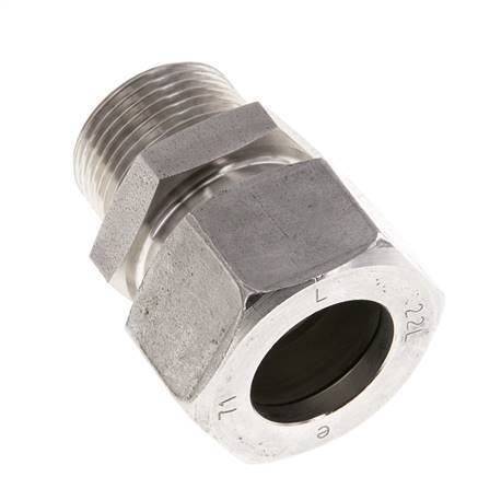 22L & R3/4'' Stainless Steel Straight Cutting Fitting with Male Threads 160 bar ISO 8434-1