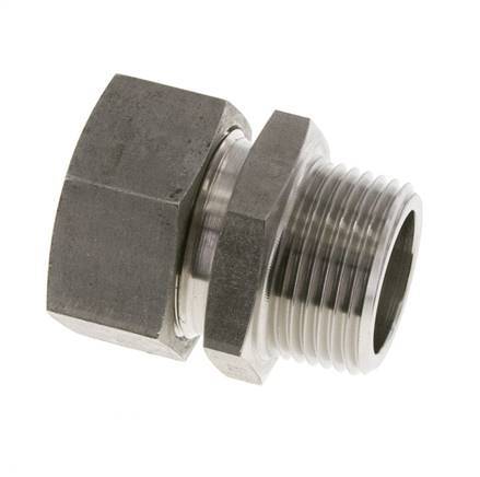 28L & R1'' Stainless Steel Straight Cutting Fitting with Male Threads 160 bar ISO 8434-1