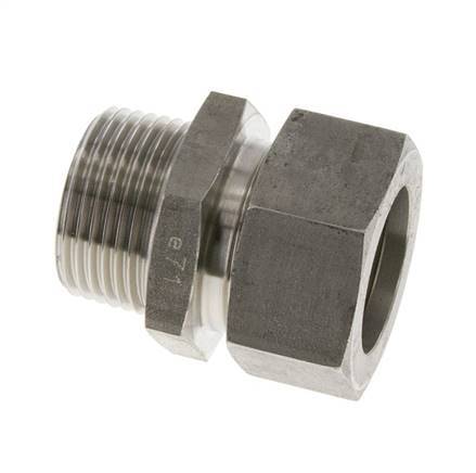 28L & R1'' Stainless Steel Straight Cutting Fitting with Male Threads 160 bar ISO 8434-1