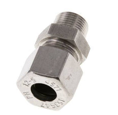 12L & R3/8'' Stainless Steel Straight Cutting Fitting with Male Threads 630 bar ISO 8434-1