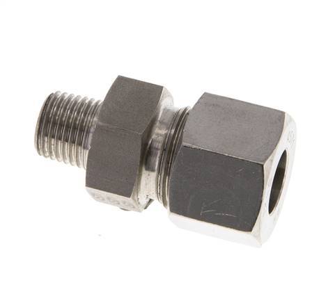 12L & R1/4'' Stainless Steel Straight Cutting Fitting with Male Threads 630 bar ISO 8434-1