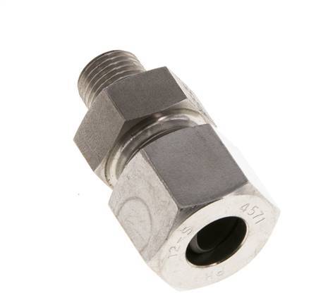 12L & R1/4'' Stainless Steel Straight Cutting Fitting with Male Threads 630 bar ISO 8434-1
