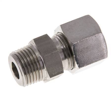 14S & R1/2'' Stainless Steel Straight Cutting Fitting with Male Threads 630 bar ISO 8434-1