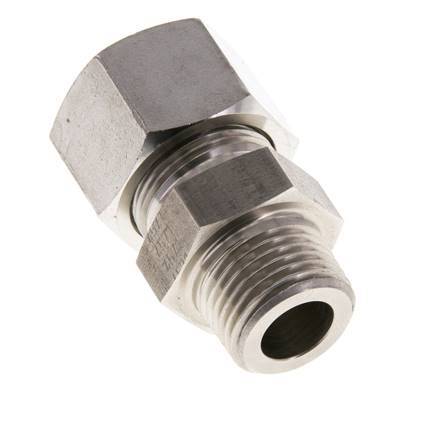 16L & R1/2'' Stainless Steel Straight Cutting Fitting with Male Threads 400 bar ISO 8434-1