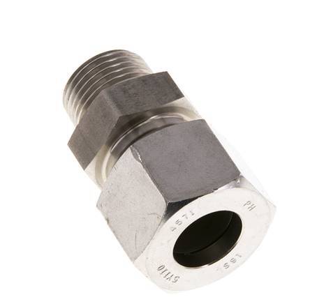 16L & R1/2'' Stainless Steel Straight Cutting Fitting with Male Threads 400 bar ISO 8434-1