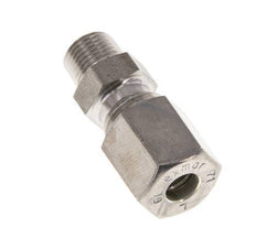 6L & R1/8'' Stainless Steel Straight Compression Fitting with Male Threads 315 bar ISO 8434-1
