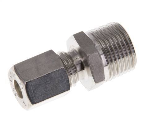 6L & R3/8'' Stainless Steel Straight Compression Fitting with Male Threads 315 bar ISO 8434-1