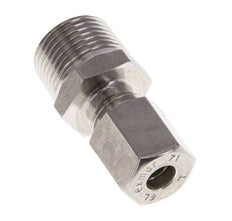 6L & R3/8'' Stainless Steel Straight Compression Fitting with Male Threads 315 bar ISO 8434-1