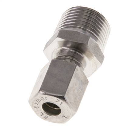 6L & R3/8'' Stainless Steel Straight Compression Fitting with Male Threads 315 bar ISO 8434-1