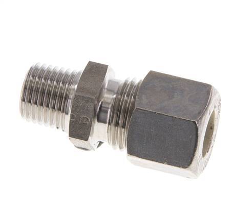 10L & R1/4'' Stainless Steel Straight Compression Fitting with Male Threads 315 bar ISO 8434-1