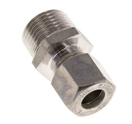 10L & R1/2'' Stainless Steel Straight Compression Fitting with Male Threads 315 bar ISO 8434-1