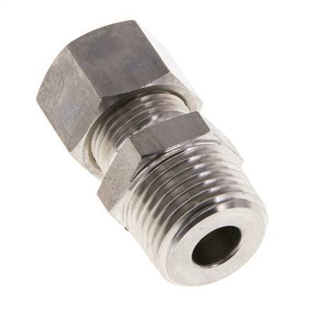 12L & R1/2'' Stainless Steel Straight Compression Fitting with Male Threads 315 bar ISO 8434-1