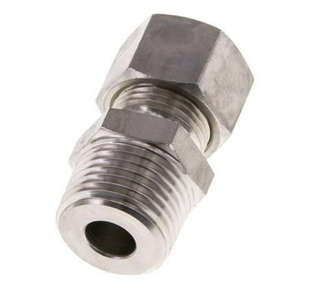 12L & R1/2'' Stainless Steel Straight Compression Fitting with Male Threads 315 bar ISO 8434-1