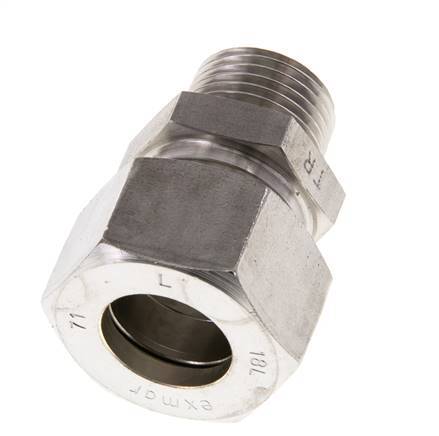 18L & R1/2'' Stainless Steel Straight Compression Fitting with Male Threads 315 bar ISO 8434-1
