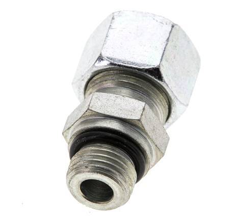 12L & UNF 9/16''-18 Zink plated Steel Straight Cutting Fitting with Male Threads 315 bar ISO 8434-1