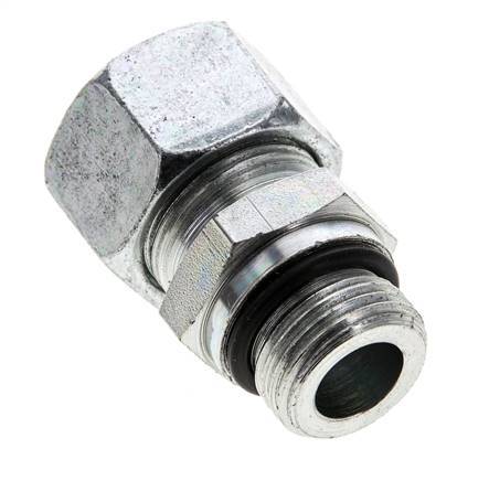 15L & UNF 3/4''-16 Zink plated Steel Straight Cutting Fitting with Male Threads 315 bar ISO 8434-1