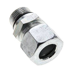 15L & UNF 3/4''-16 Zink plated Steel Straight Cutting Fitting with Male Threads 315 bar ISO 8434-1