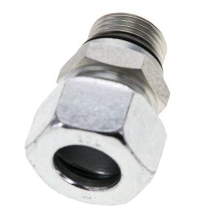 18L & UNF 7/8''-14 Zink plated Steel Straight Cutting Fitting with Male Threads 315 bar ISO 8434-1