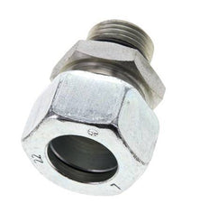 22L & UNF 7/8''-14 Zink plated Steel Straight Cutting Fitting with Male Threads 160 bar ISO 8434-1
