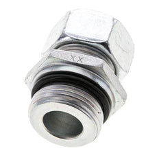 22L & UN 1-5/16''-12 Zink plated Steel Straight Cutting Fitting with Male Threads 160 bar ISO 8434-1