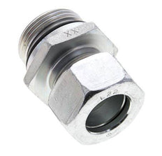 22L & UN 1-5/16''-12 Zink plated Steel Straight Cutting Fitting with Male Threads 160 bar ISO 8434-1