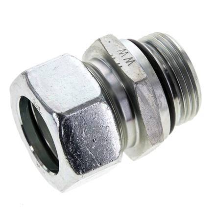 28L & UN 1-5/16''-12 Zink plated Steel Straight Cutting Fitting with Male Threads 160 bar ISO 8434-1