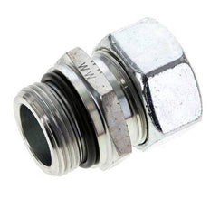 28L & UN 1-5/16''-12 Zink plated Steel Straight Cutting Fitting with Male Threads 160 bar ISO 8434-1