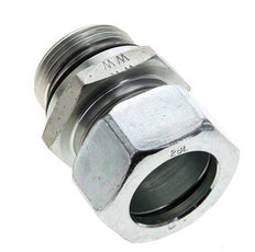 28L & UN 1-5/16''-12 Zink plated Steel Straight Cutting Fitting with Male Threads 160 bar ISO 8434-1