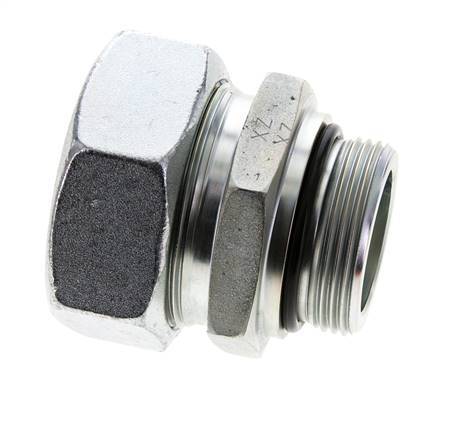 42L & UN 1-5/8''-12 Zink plated Steel Straight Cutting Fitting with Male Threads 160 bar ISO 8434-1