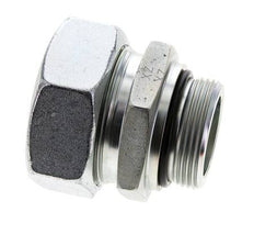 42L & UN 1-5/8''-12 Zink plated Steel Straight Cutting Fitting with Male Threads 160 bar ISO 8434-1