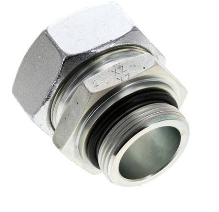 42L & UN 1-5/8''-12 Zink plated Steel Straight Cutting Fitting with Male Threads 160 bar ISO 8434-1